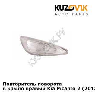 Повторитель поворота в крыло правый Kia Picanto 2 (2012-2017) KUZOVIK