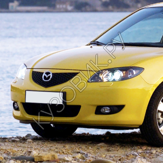 Бампер передний в цвет кузова Mazda 3 BK (2003-2006) седан