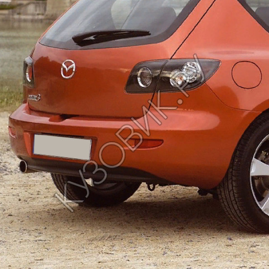 Бампер задний в цвет кузова Mazda 3 BK (2003-2006) хэтчбек