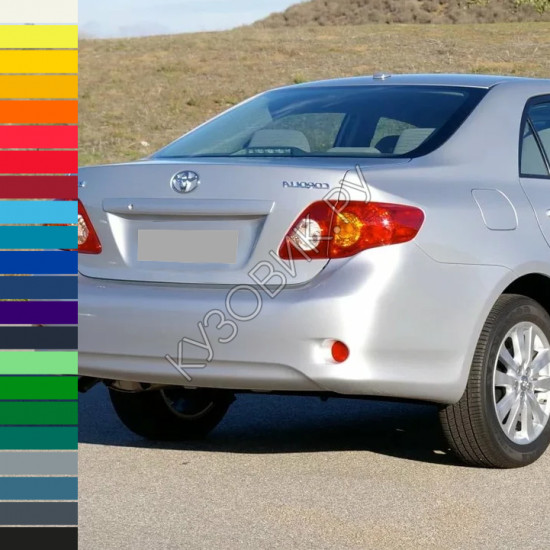 Бампер задний в цвет кузова Toyota Corolla E150 (2006-2010)